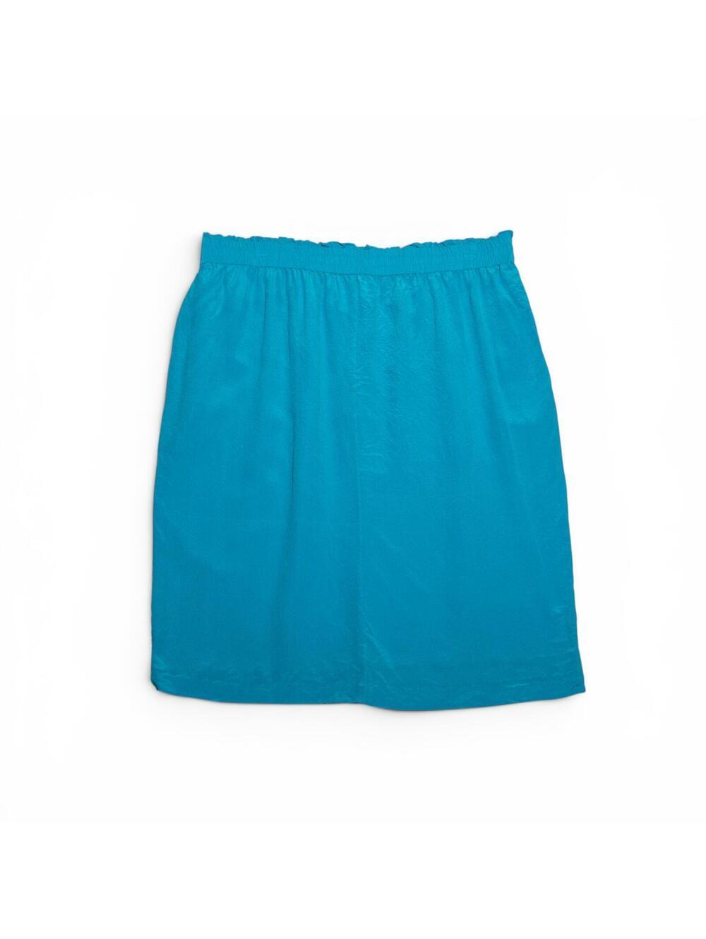 Vintage Diane Gilman Electric Blue Silk Skirt